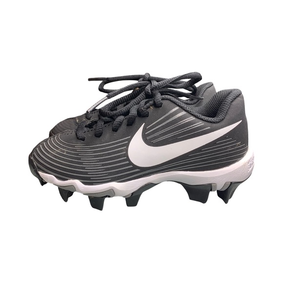 Nike Softball Black Cleats Little Girls Size 10C Hyperdiamond 3 Keystone - Picture 1 of 6